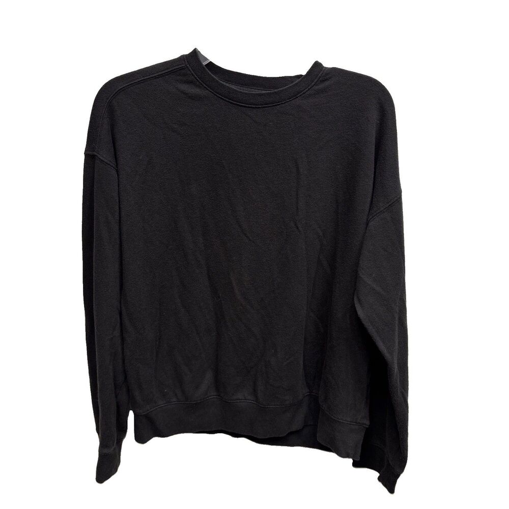 Athletic Works Black Crew Neck Pullover Sweatshirt Long Sleeve Solid Youth XXL